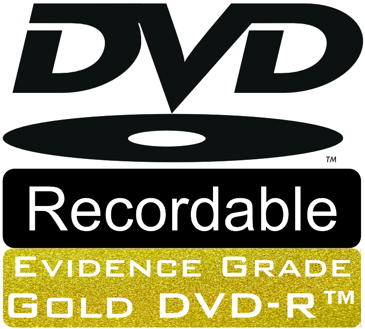 Evidence Grade Gold DVD-R Logo