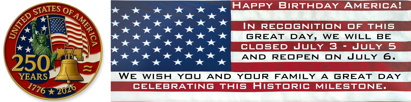 Happy 250th Birthday America!