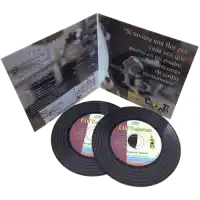 Custom CD wallet holding 1 disc