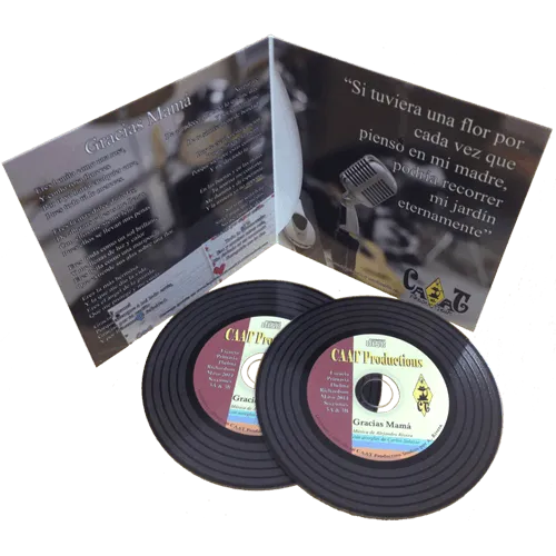 Custom CD wallet holding 1 disc