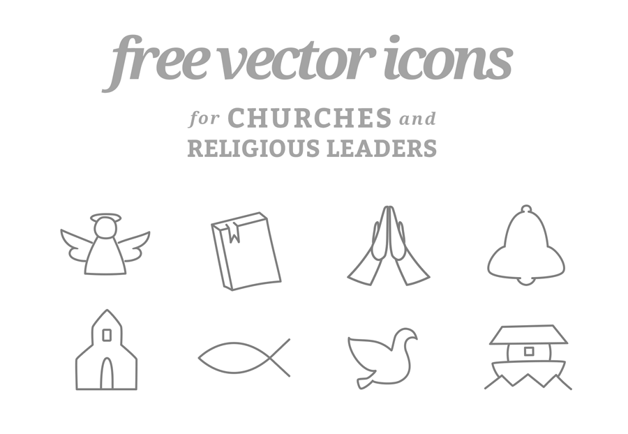 8 Free Vector Icons for Churches and Religious Leaders by BlankMediaPrinting.com - one of the nation's leading custom CD, DVD, and Blu-Ray printers.