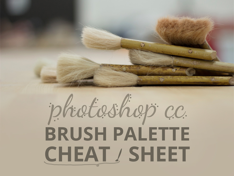 This cheat sheet will show you how to use Photoshop CC's Brush Palette like a pro painter | BlankMediaPrinting.com