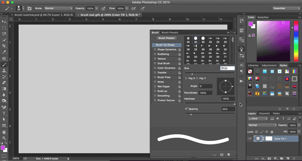 Brush Tip Hardness Comparison - How to use Photoshop CC's Brush Palette like a pro painter | BlankMediaPrinting.com