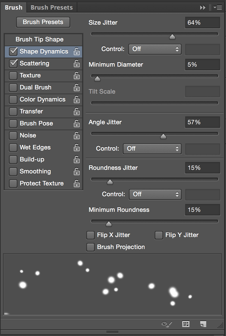 Jitter - Photoshop CC Brush Palette Cheat Sheet