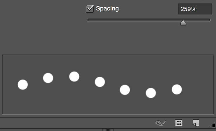 Brush Spacing - Photoshop CC