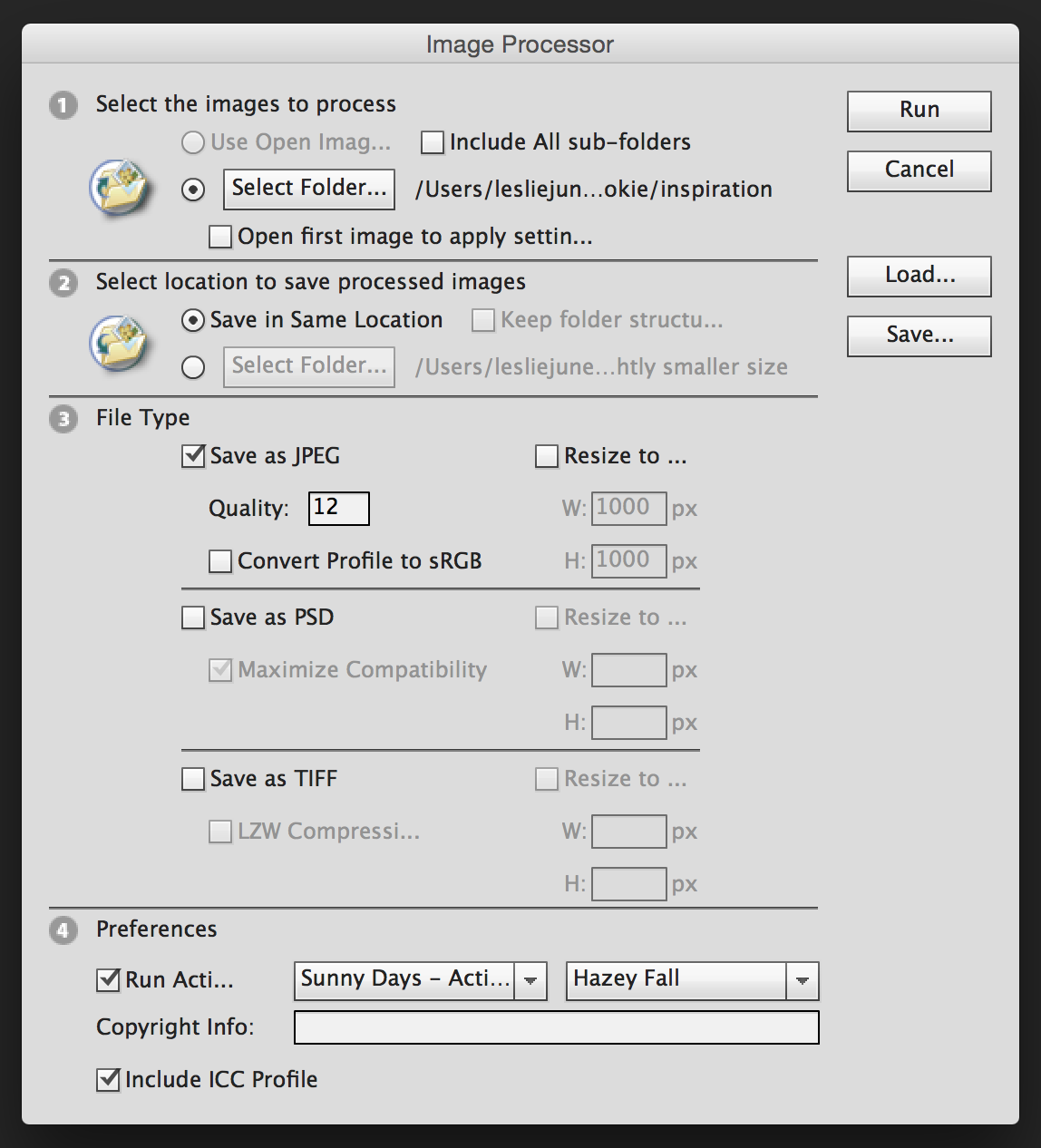 Setting up Scripts in Photoshop