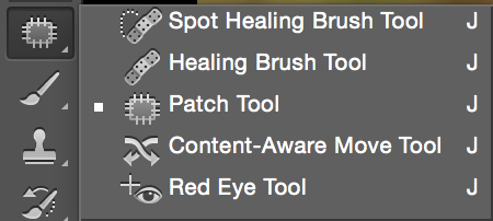 patch tool in photoshop